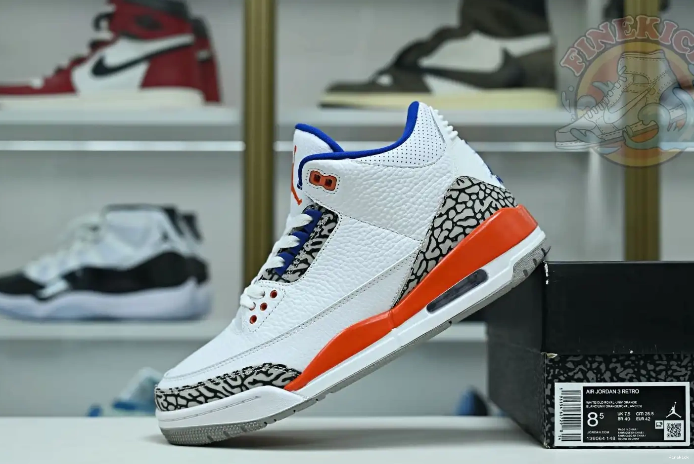 RETRO AIR JORDAN 3 'KNICKS' 0404